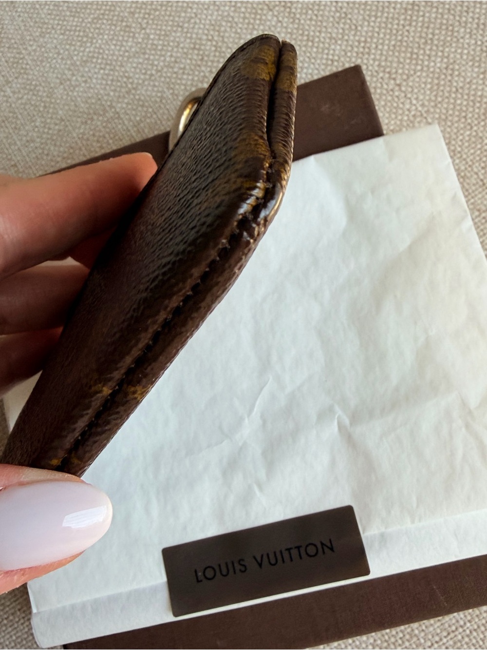 Louis Vuitton VINTAGE Monogram Coin Pouch Key Cles Wallet Vintage 882 ET 1988 - Picture 3 of 12